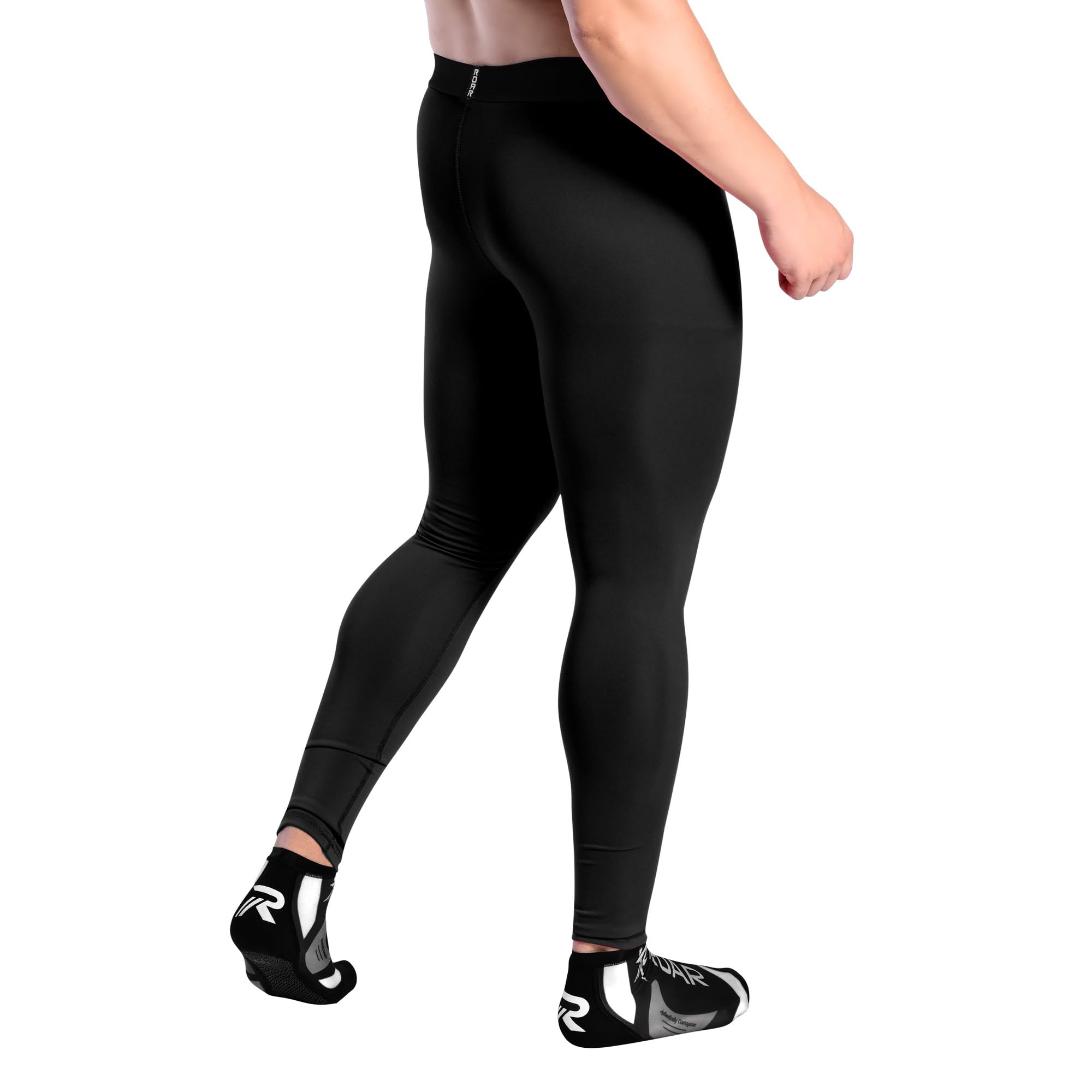 ROAR-INT Compression Pants Men MMA Leggings No-Gi Grappling Spats BJJ Pants Compression Tights Jiu Jitsu Spats - Image 4