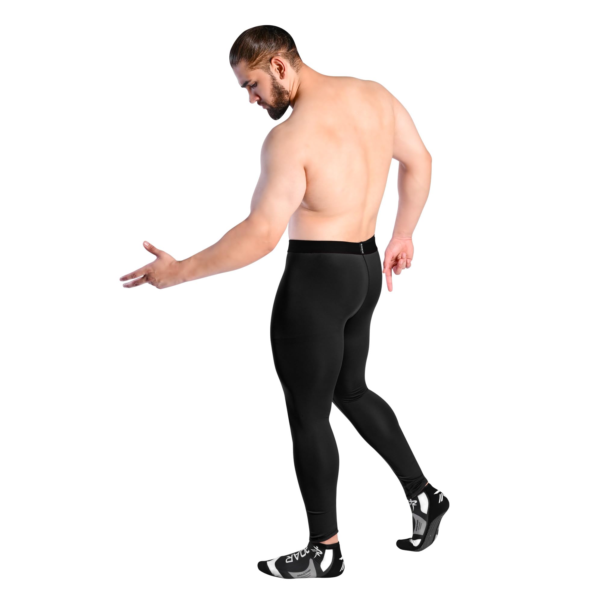 ROAR-INT Compression Pants Men MMA Leggings No-Gi Grappling Spats BJJ Pants Compression Tights Jiu Jitsu Spats - Image 6